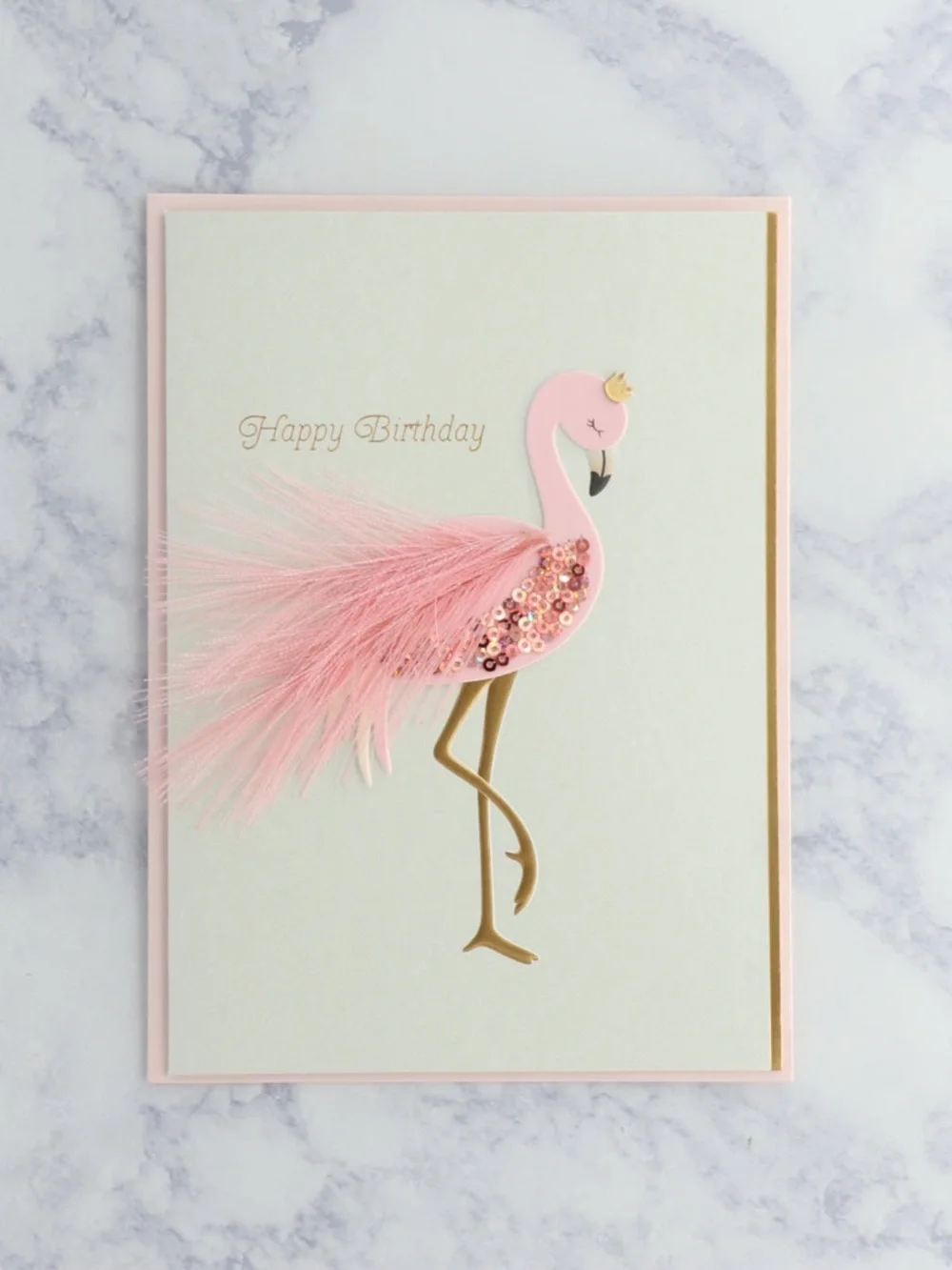 🆕Papyrus Flamingo Birthday Greeting Card